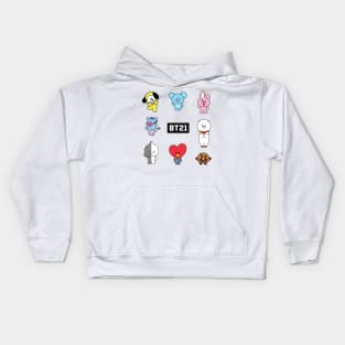 BT21 (all members) Kids Hoodie